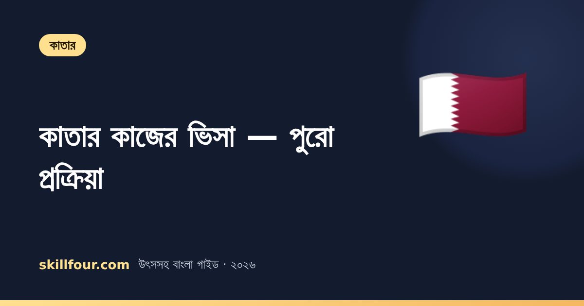 কাতারে কাজের ভিসা: বাংলাদেশ থেকে পুরো প্রক্রিয়া, QVC আর ভিসা যাচাই (২০২৬)